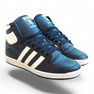 Adidas Top Ten Retro Black White Size 7 Men's Basketball Sneakers